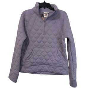 Avalanche Quarter Zip Women's Quilted Lavender Sweatshirt Pullover